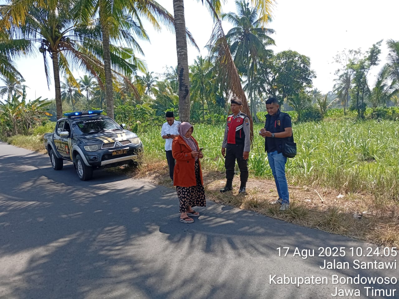 Polsek Pujer Amankan Pelaku Jambret Di Jalan Raya Tangsil