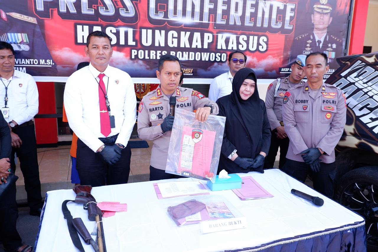 Polres Bondowoso Berhasil Ungkap Tiga Kasus Kriminal Menonjol, Dua Di