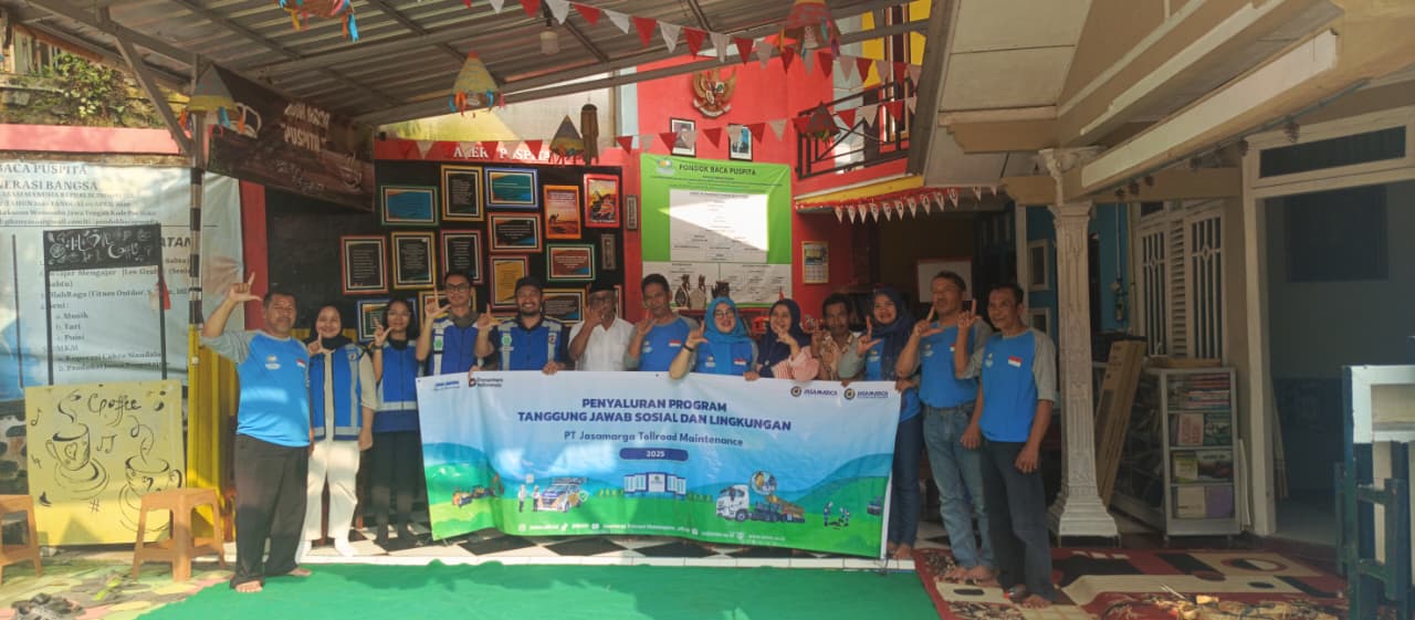 Jasa Marga Maintenance Salurkan Bantuan Csr Ke Pondok Baca Puspita Won