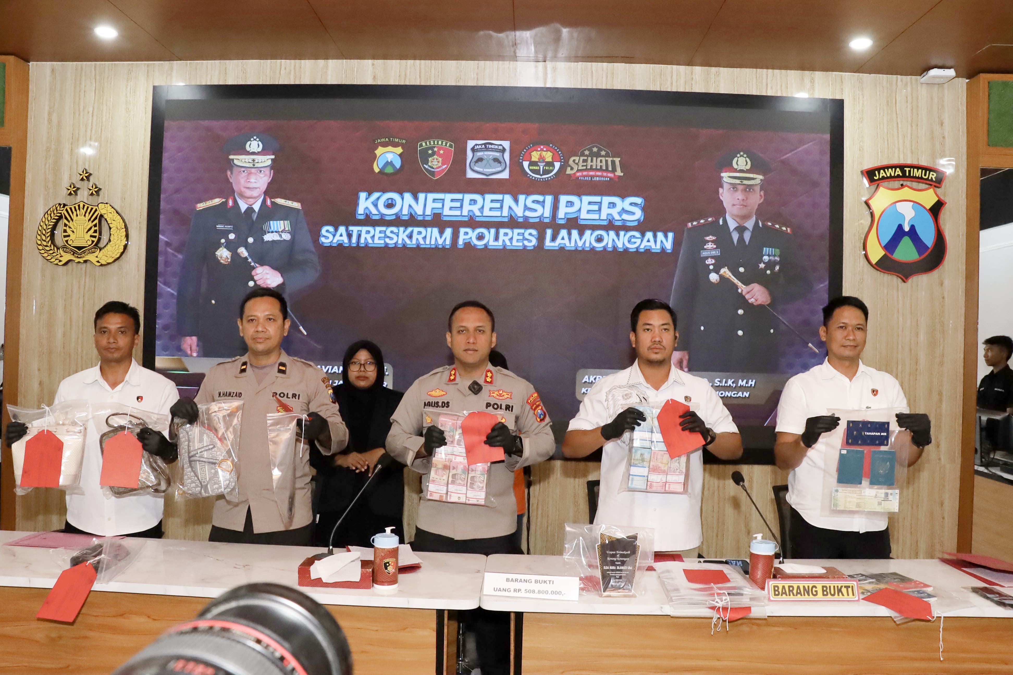 Polres Lamongan Ungkap Kasus Arisan Bodong Pelaku Diamankan Saat Henda