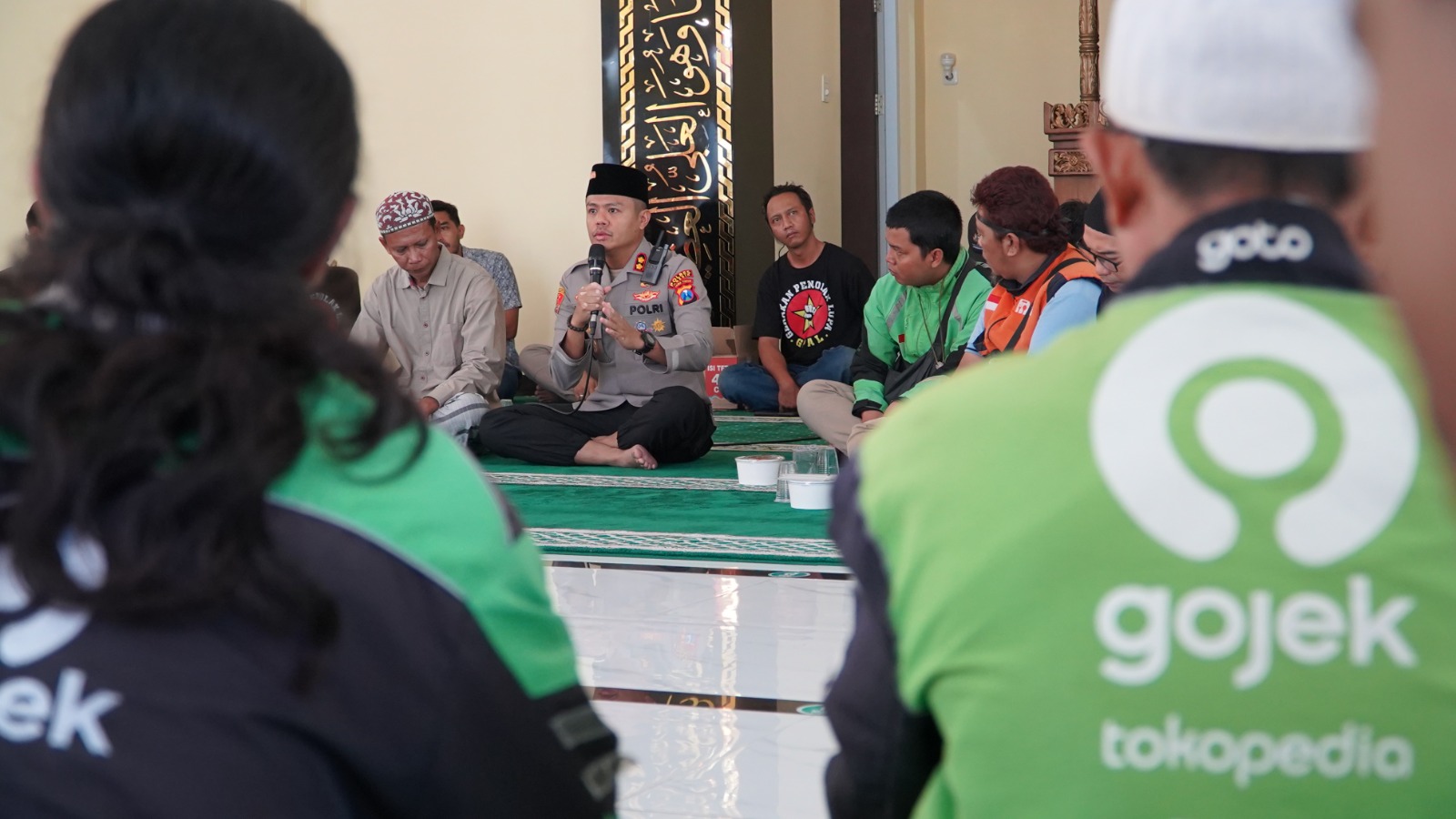 Polres Gresik Dan Komunitas Ojol Bersatu, Sholat Gaib Dan Doa Bersama