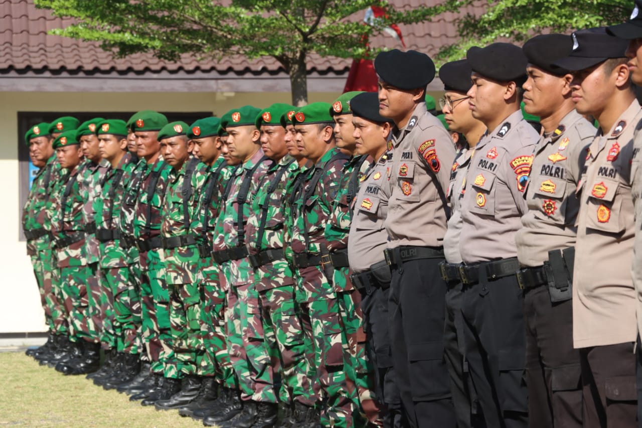 Antisipasi Gangguan Kamtibmas Tni polri Di Demak Gelar Apel Bersama