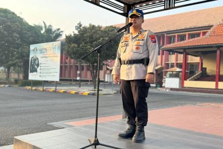 Waka SPN Polda Jatim Sampaikan Perdupsis Cetak Calon Bintara Polri Pro