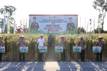 Panen Raya Jagung di Malang Wujud Nyata Komitmen Polri dalam Ketahanan