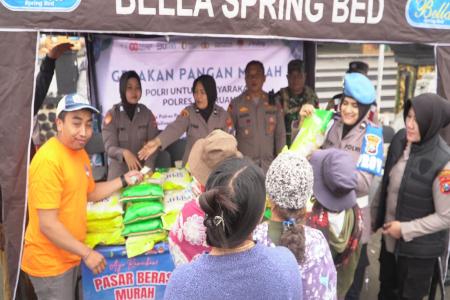 Polres Pasuruan Komitmen Gelar Gerakan Pangan Murah Siapkan 2 Ton Bera