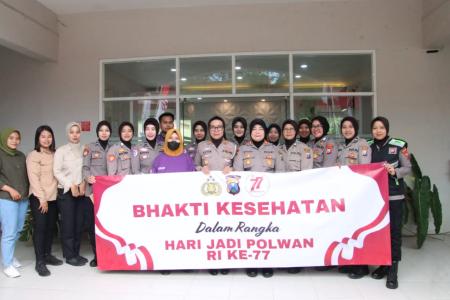 Polwan Polres Sumenep Gelar Donor Darah dalam Rangka Bhakti Kesehatan 