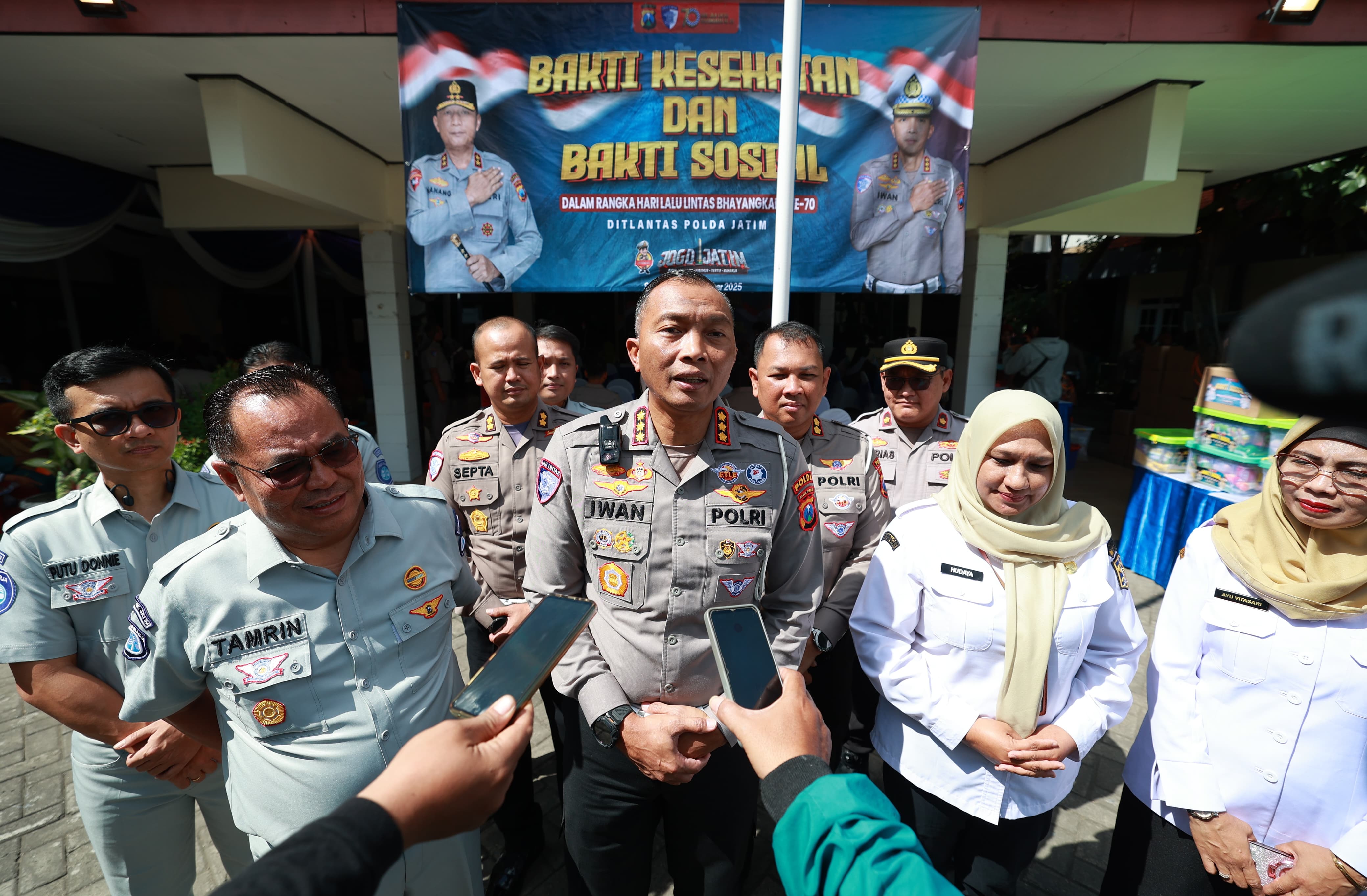 Sambut Hari Lalu Lintas Bhayangkara Ke 70, Ditlantas Polda Jatim Gelar