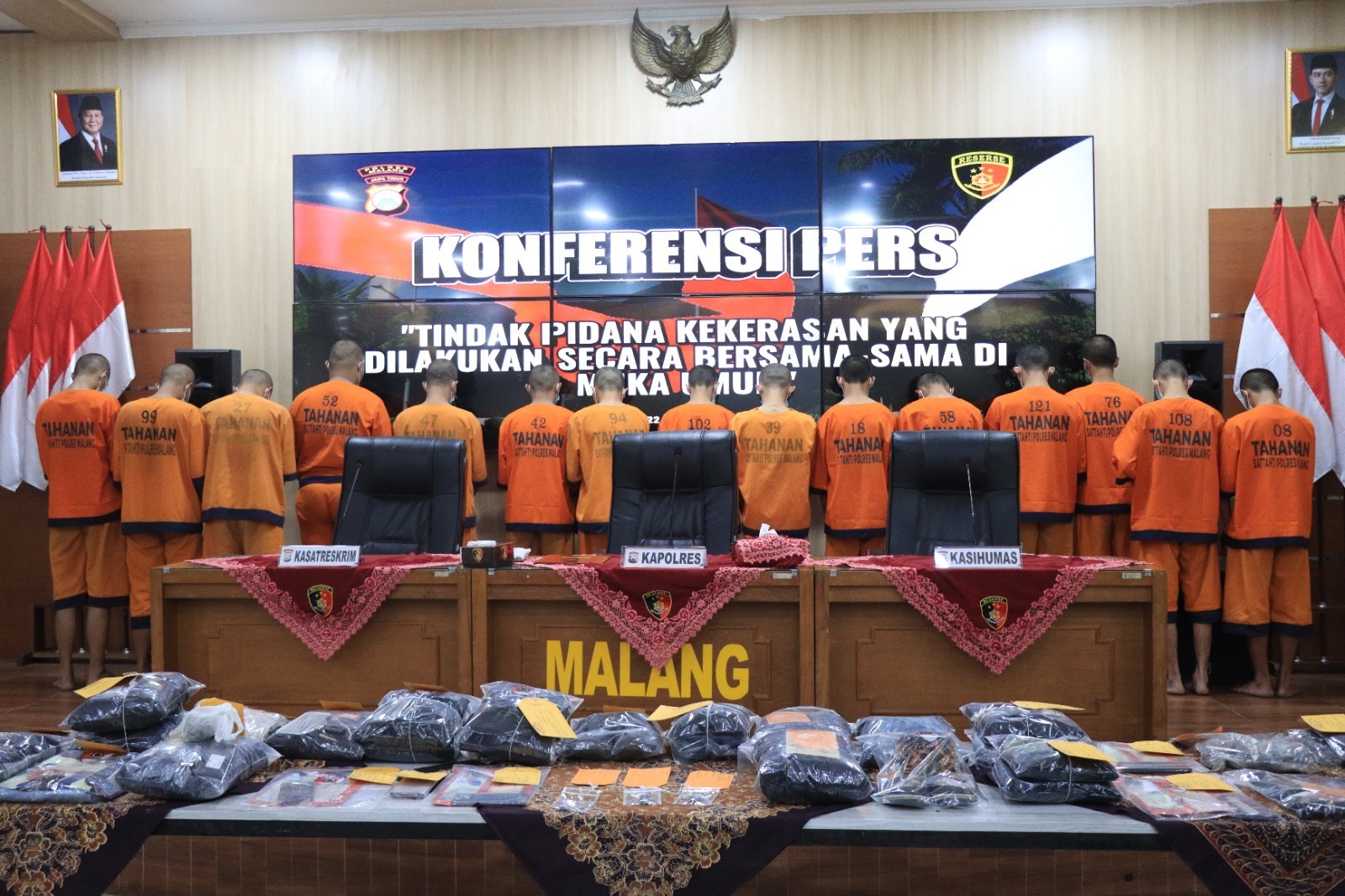 Polres Malang Tetapkan 21 Tersangka Perusakan Kantor Polisi, 6 Diantar