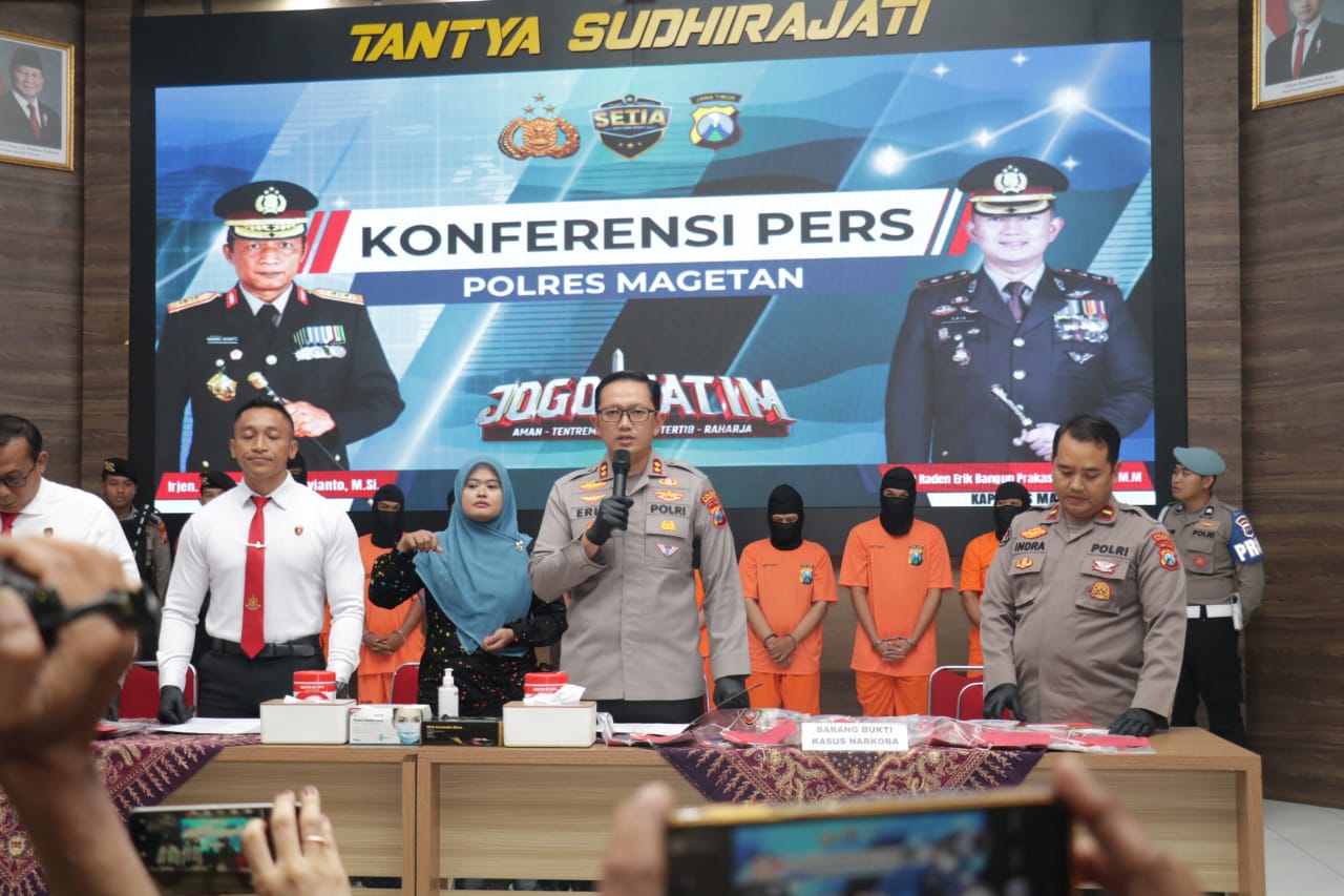 Selamatkan Generasi Muda, Polres Magetan Amankan 11 Tersangka Narkoba