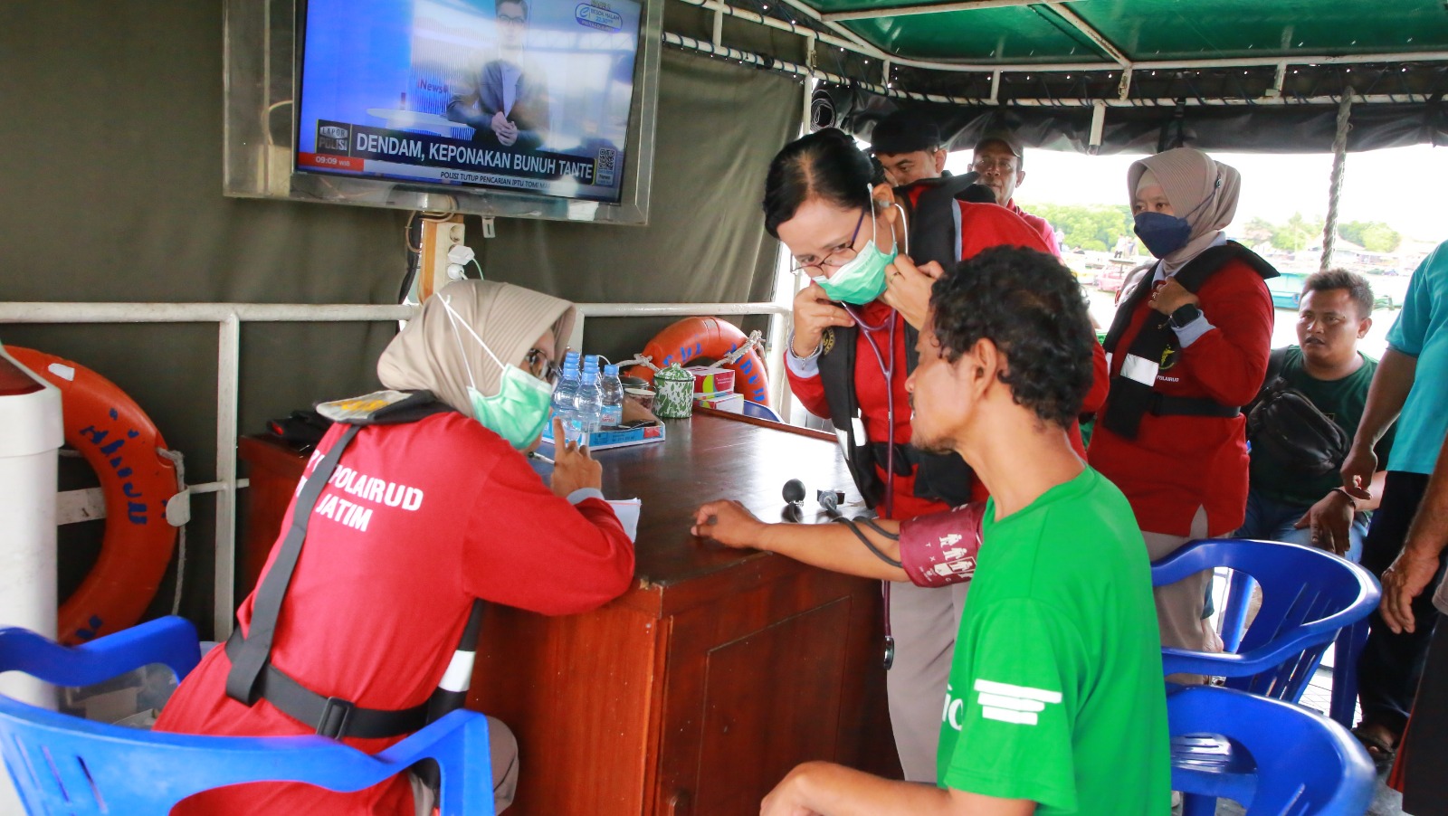 Cepat Dekat Dan Bersahabat Ditpolairud Polda Jatim Gelar Perpustakaan 
