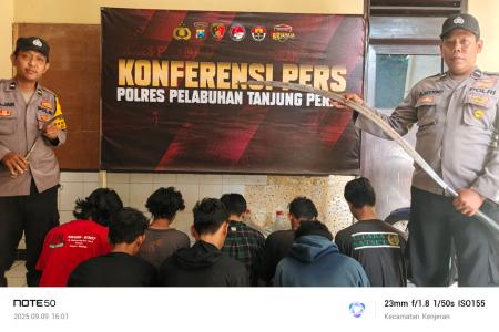 Polres Pelabuhan Tanjungperak Amankan Remaja Kelompok Gangster SSTB da