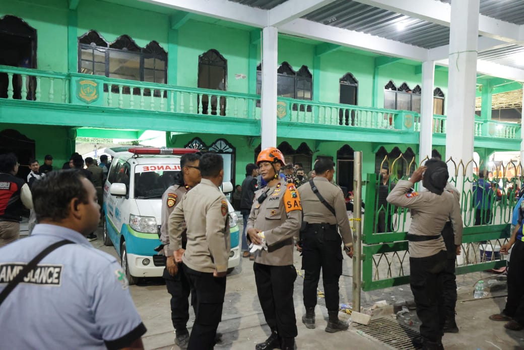 Polresta Sidoarjo Terjunkan 40 Personel Samapta Bantu Evakuasi Di Ponp