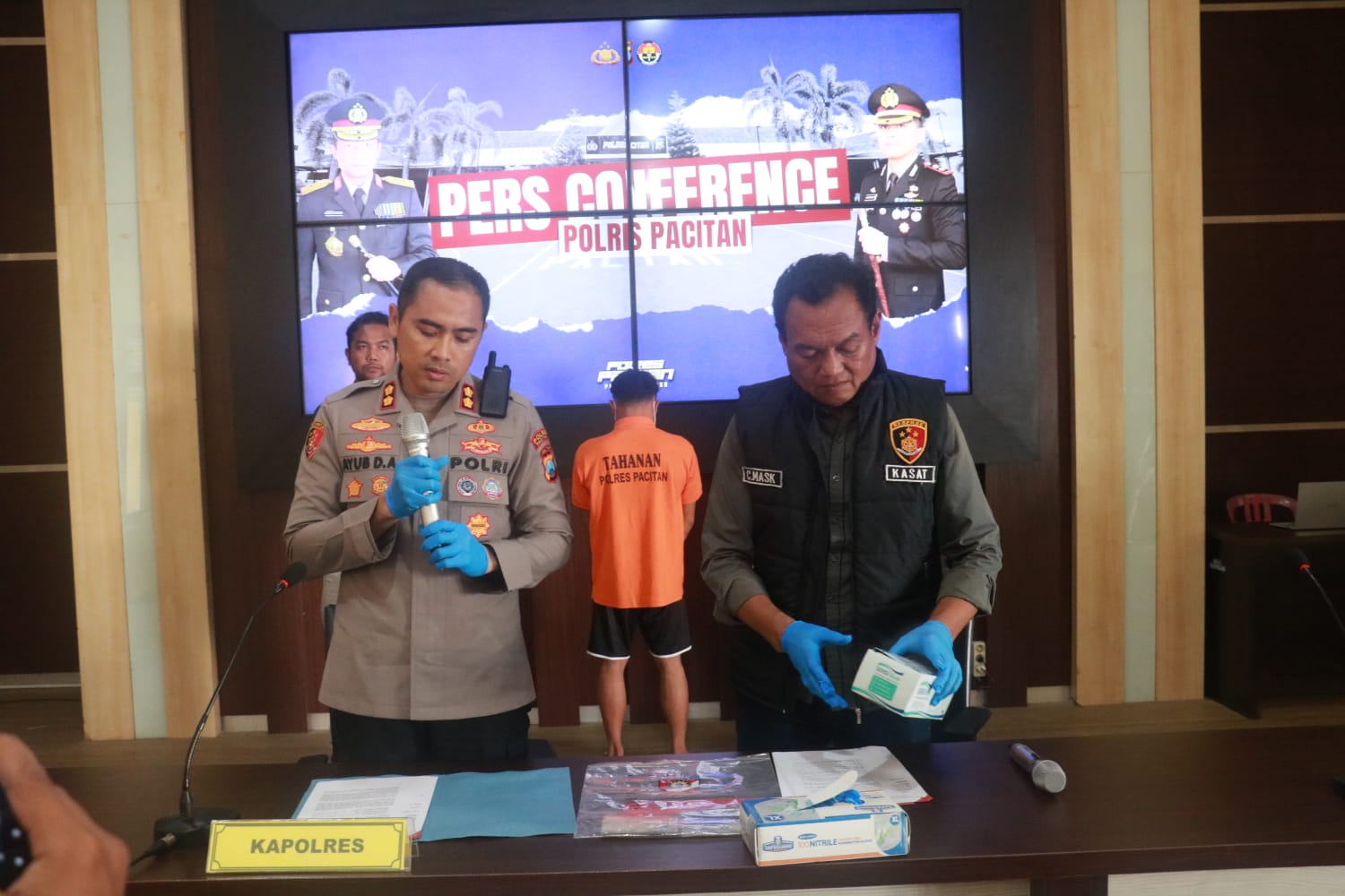 Polres Pacitan Berhasil Amankan Tersangka Curanmor Dan 2 Unit Motor Ha