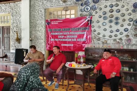 PDI Perjuangan Batang Gelar FGD Rumuskan Sikap dan Program Jelang Pemi