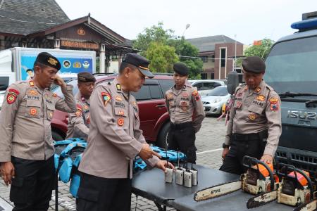 Polres Demak Perkuat Sinergi dengan BPBD dan TNI Hadapi Cuaca Ekstrem