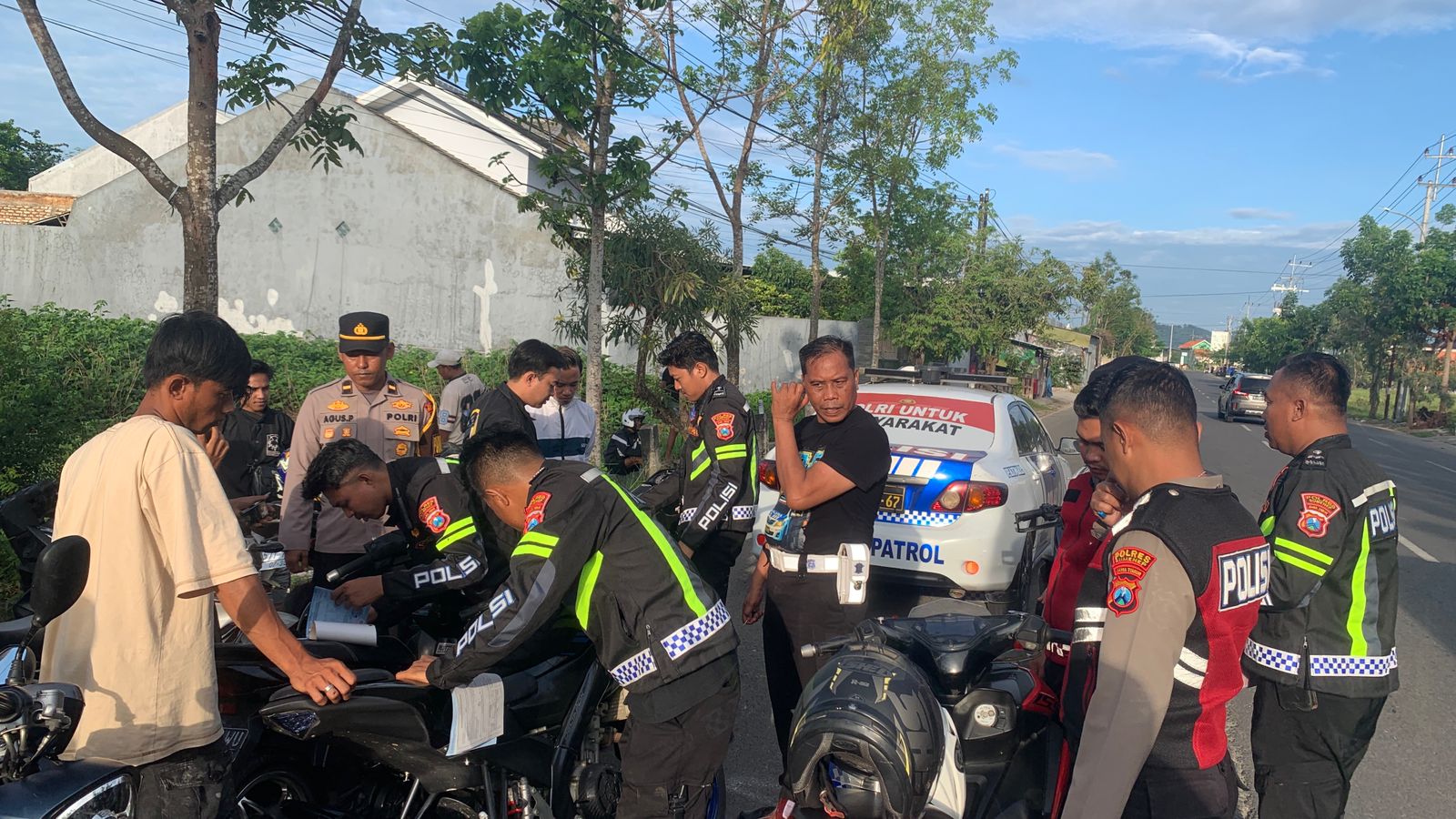 Patroli Gabungan Satlantas Dan Sat Samapta Polres Sumenep Cegah Balap 