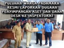 Puluhan Warga Desa Padamara Lapor Ke Inspektorat: Desak Audit Tkd, Pro