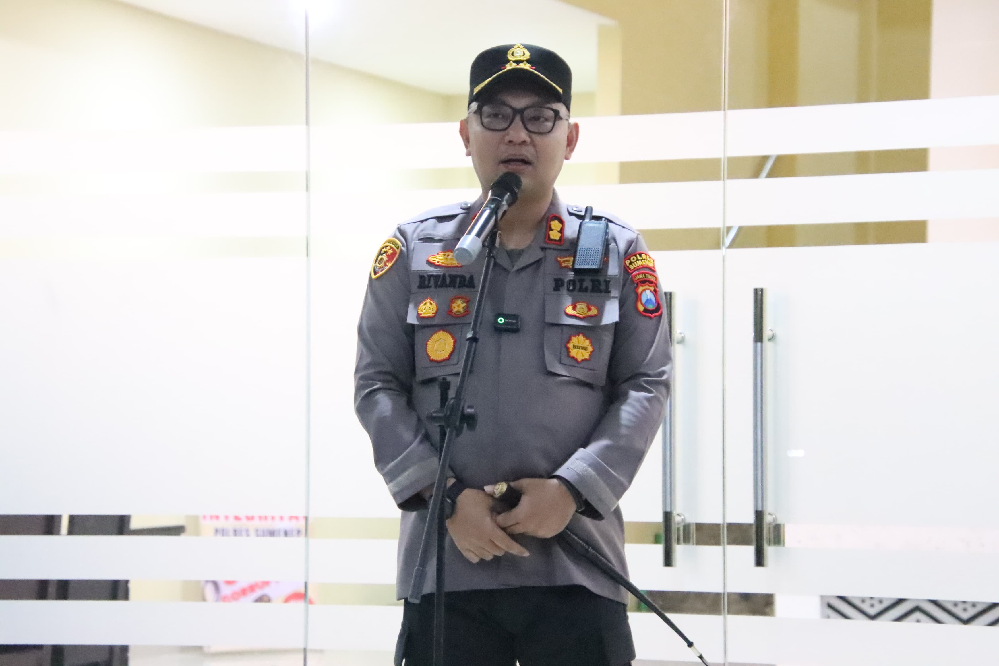 Kapolres Sumenep Pimpin Apel Penyambutan Pasukan Brimob Untuk Pengaman