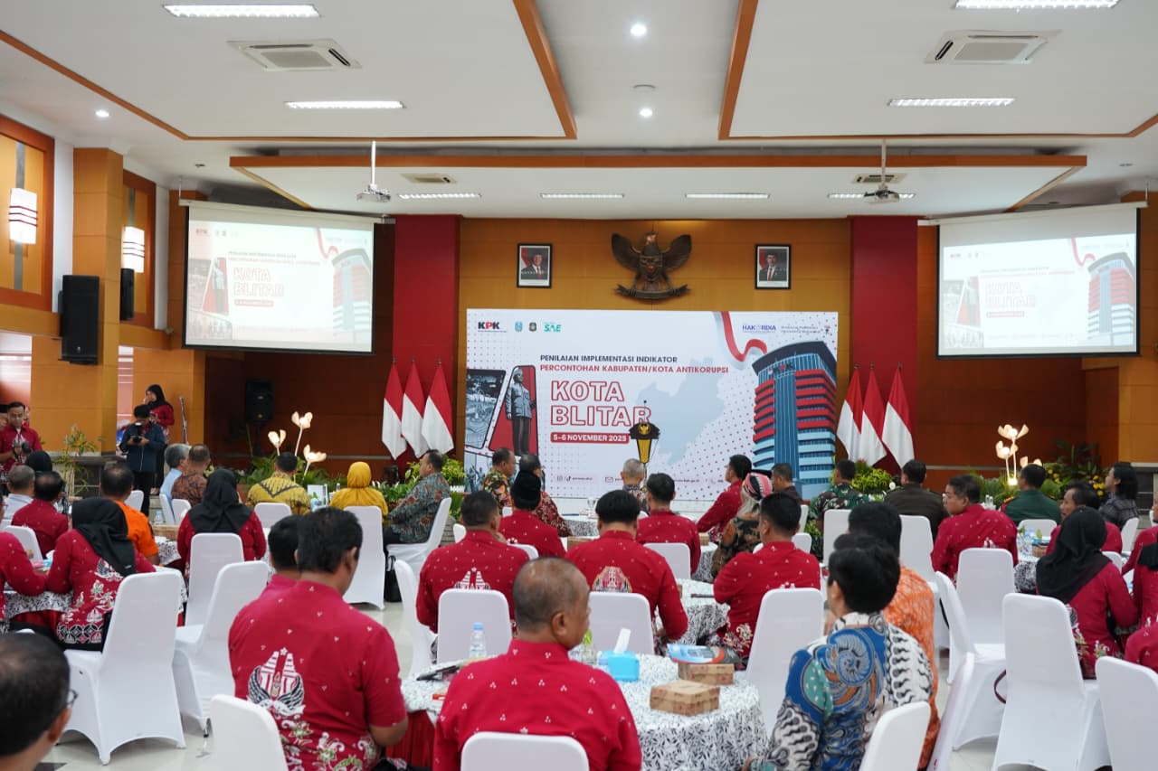 Dandim 0808 blitar Hadiri Program Percontohan Kabupaten kota Anti Koru