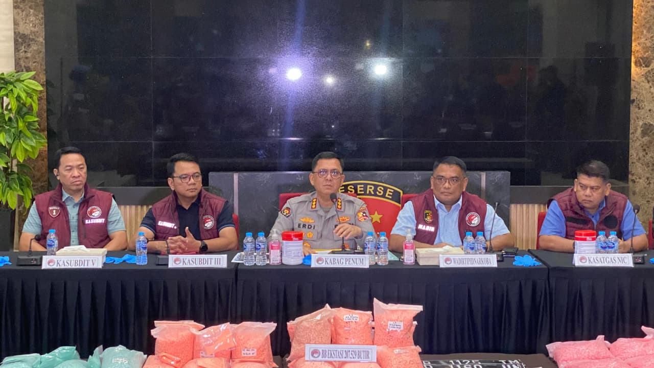 Pengungkapan Pemilik Ekstasi Di Tol Lampung, Bareskrim Polri Tetapkan 