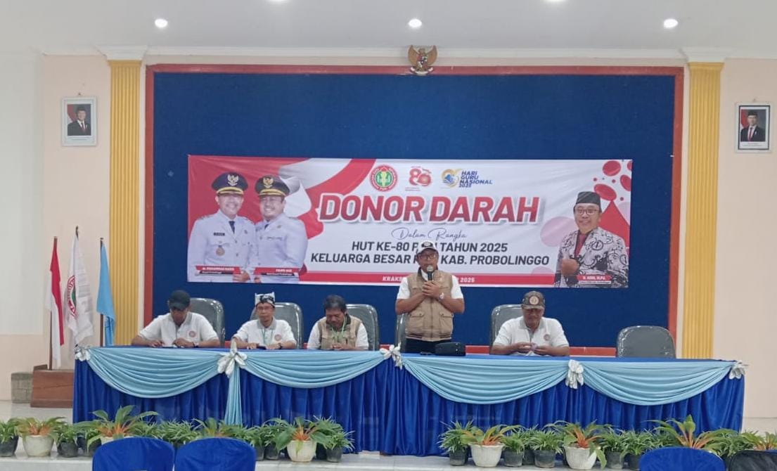 Peringati Hut Ke 80 Pgri Dan Hgn 2025, Pgri Kabupaten Probolinggo Gela