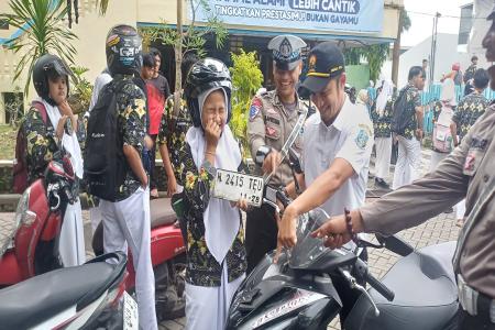 Operasi Zebra 2025 Satlantas Polres Pasuruan Tertibkan Kendaraan Pelaj