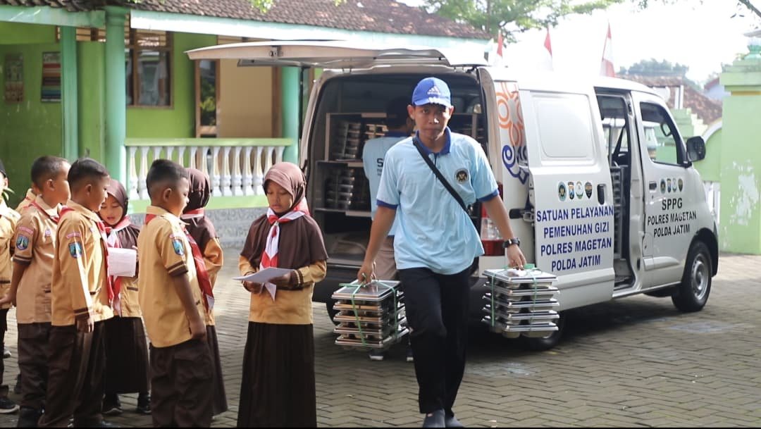 Awal Tahun 2026, 3 Sppg Polres Magetan Kembali Salurkan Program Mbg