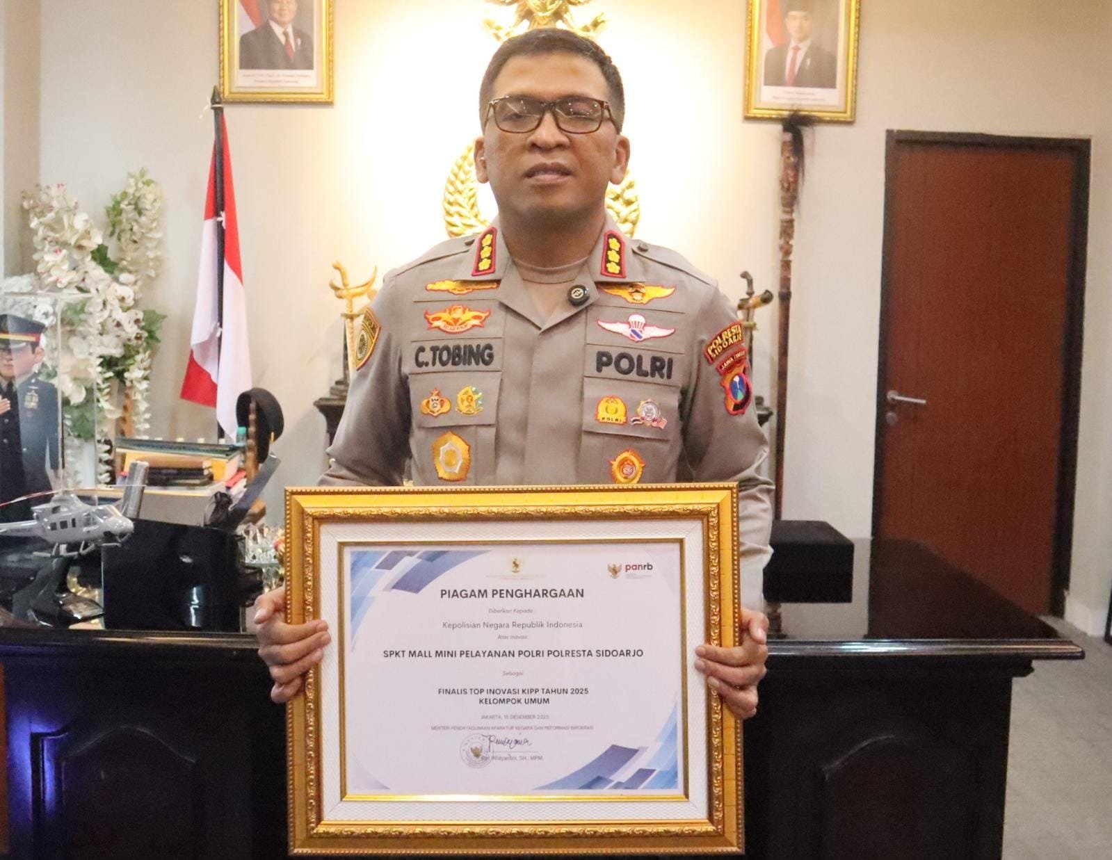 Spkt Mmpp Polresta Sidoarjo Raih Penghargaan Menteri Panrb