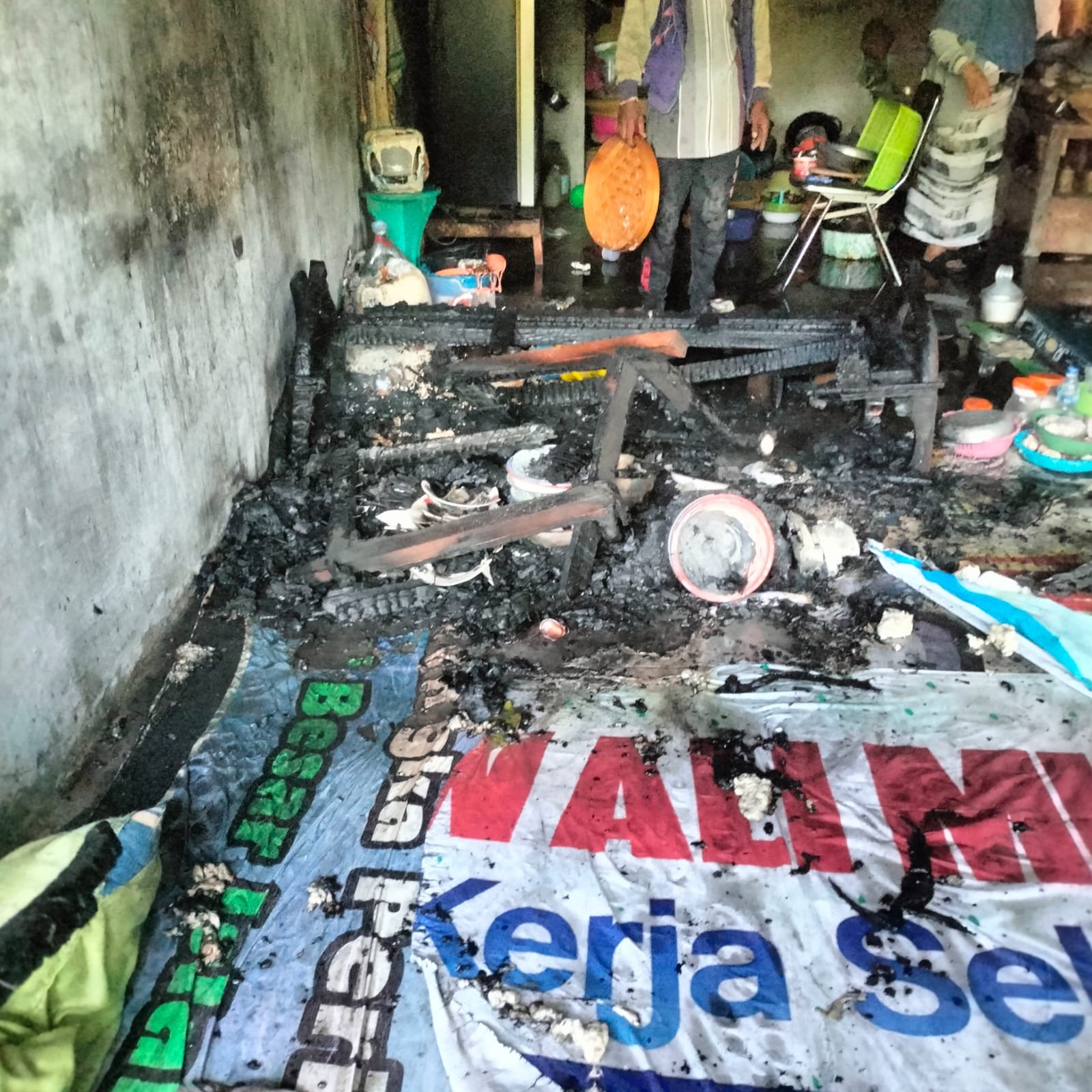 Satu Warga Tewas Terbakar Di Desa Darma Camplong, Anak 4 Tahun Jadi Sa