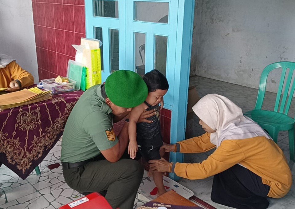Sinergi Babinsa Dan Nakes, Ujung Tombak Percepatan Penurunan Stunting 