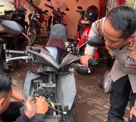Polrestabes Surabaya Berbagi Alarm Motor Gratis Cegah Curanmor Dari Hu