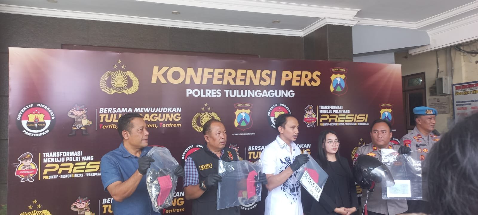 Satreskrim Polres Tulungagung Ungkap Dua Kasus Jambret Yang Menyeramka