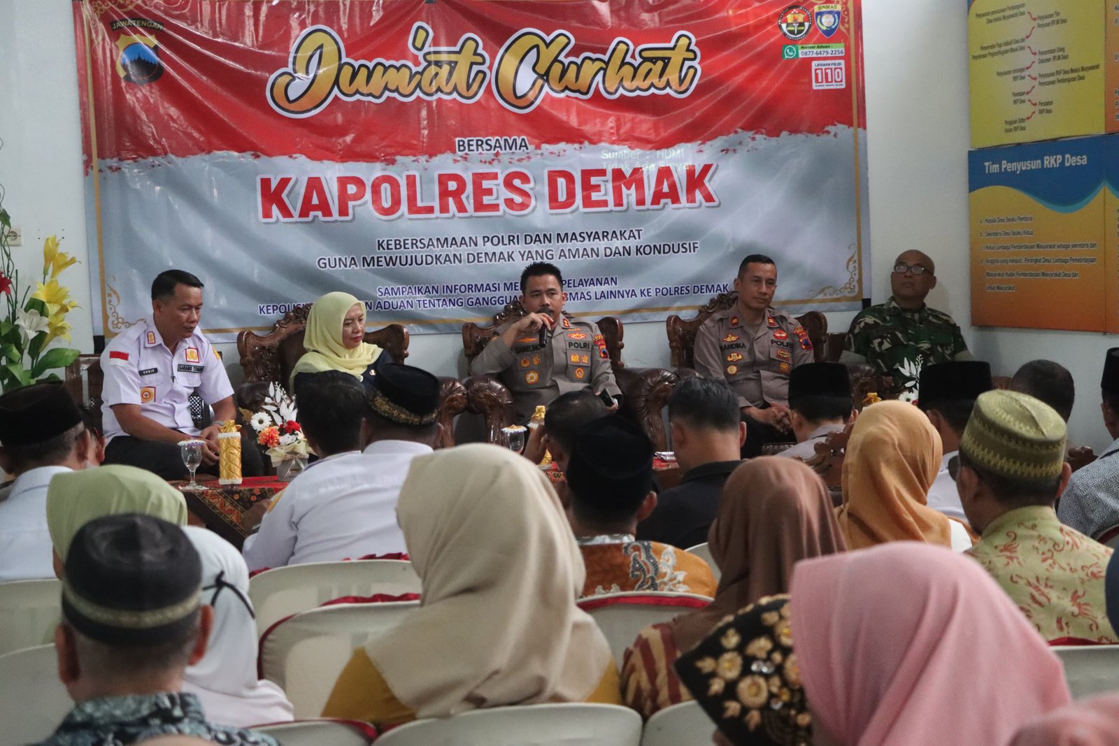 Kapolres Demak Dengarkan Keluhan Warga Di Karangtengah