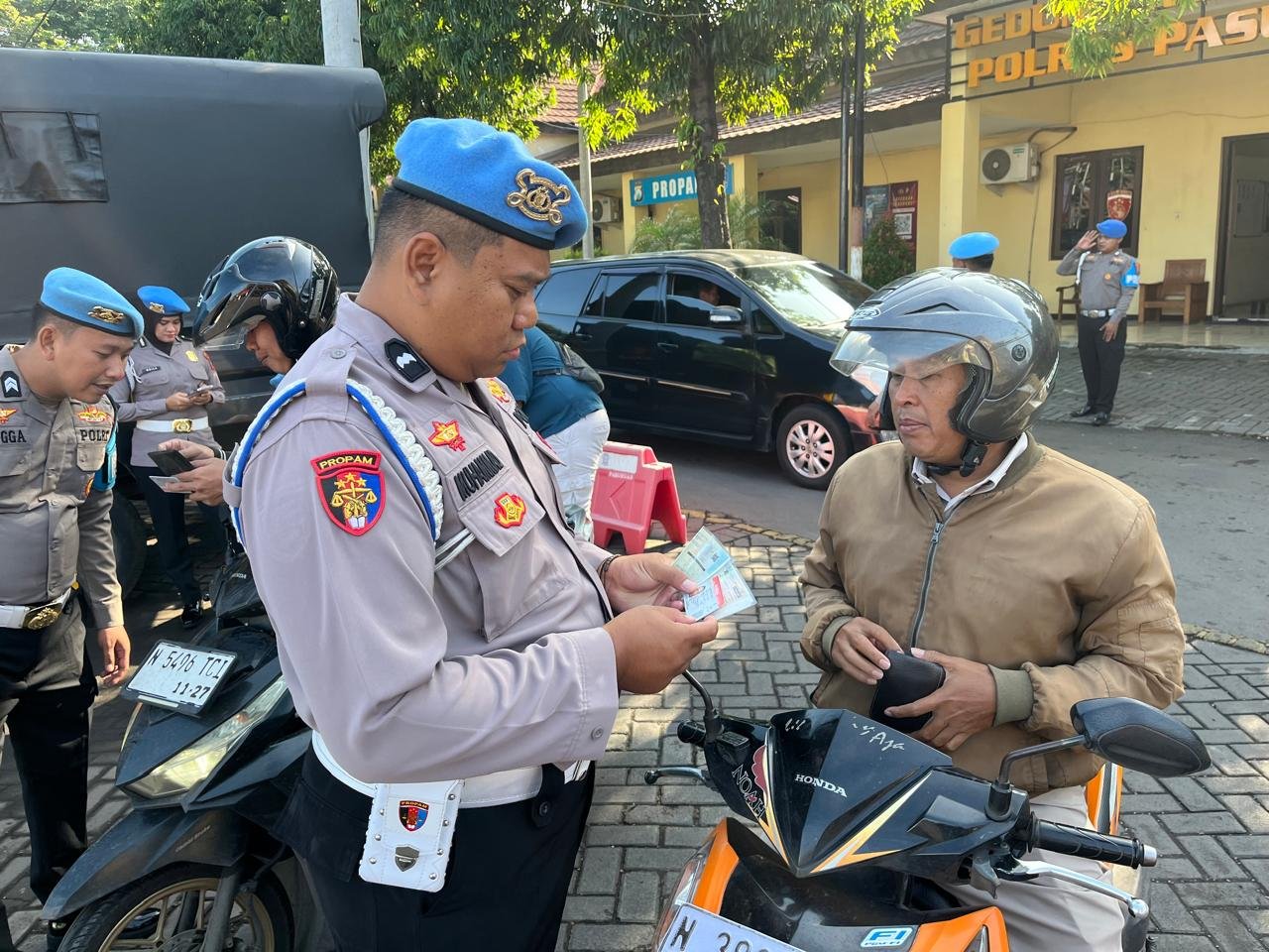 Sipropam Polres Pasuruan Gelar Ops Gaktibplin Guna Mencegah Pelanggara