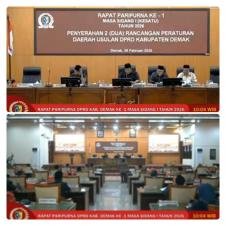 Sidang Paripurna Dprd Demak Terima Dua Raperda Usulan Bupati: Penguata