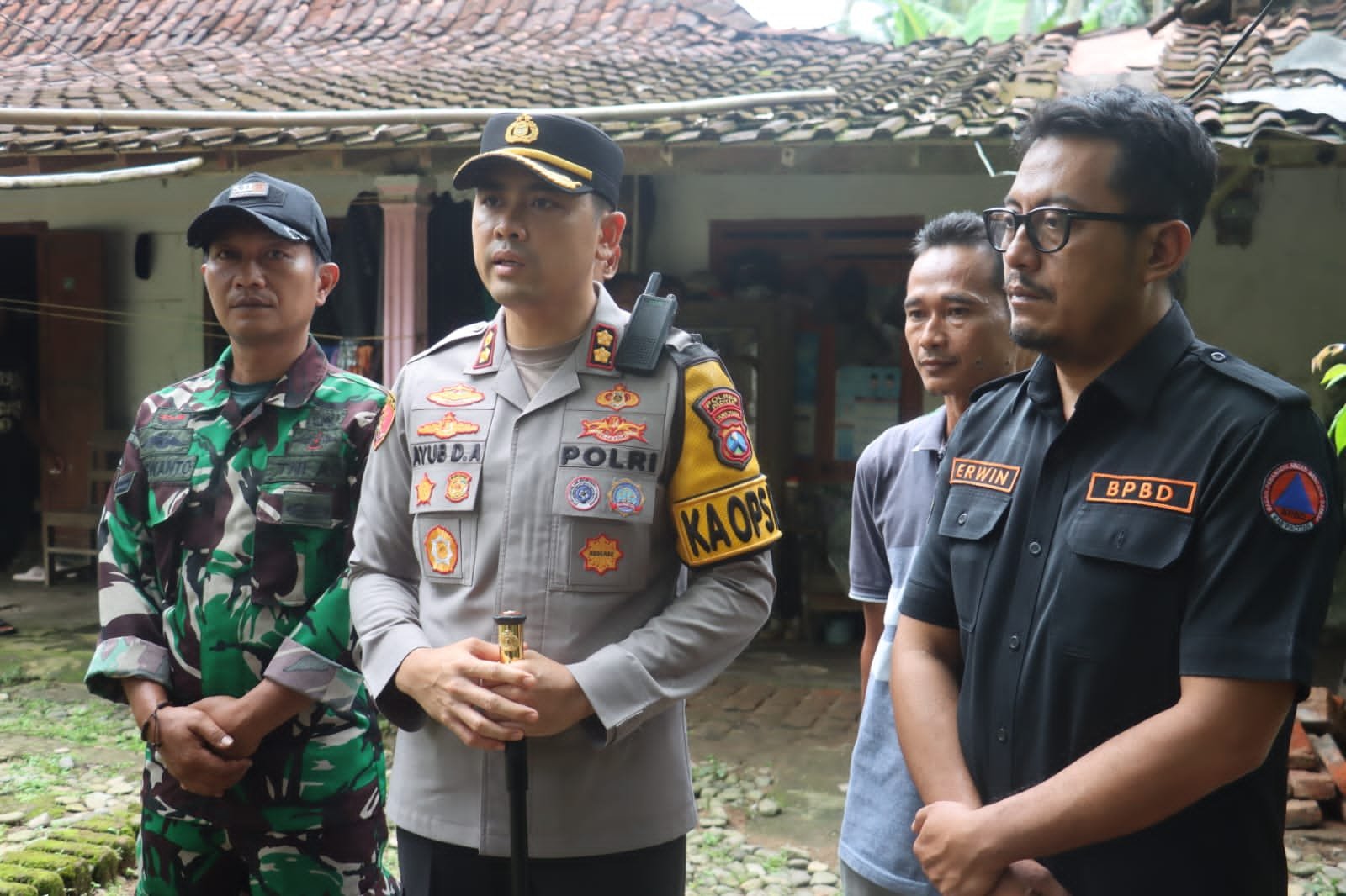 Polres Pacitan Salurkan Bantuan Untuk Korban Gempa