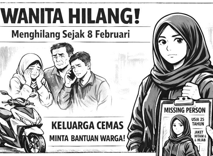 Perempuan 25 Tahun Asal Wonokerto Batang Hilang Sejak 8 Februari, Kelu