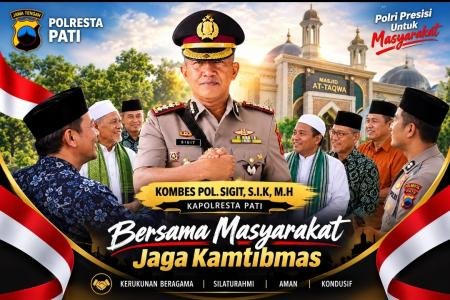Polisi Bersama Masyarakat Kapolresta Pati Perkuat Kerukunan