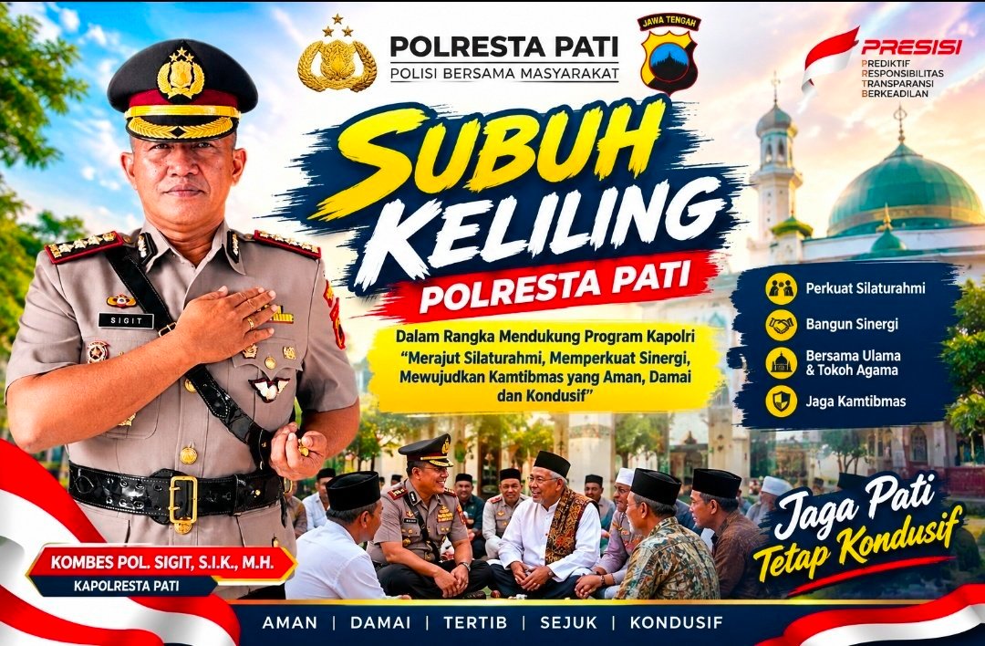 Subuh Keliling Digelar 20 Polsek, Ini Pesan Kapolresta Pati