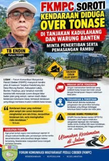 FKMPC Soroti Kendaraan Diduga Over Tonase di Tanjakan Kadulahang dan Warung Banten, Minta Penertiban serta Pemasangan Rambu