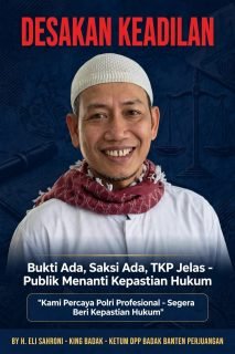 King Badak Desak Unit PPA Satreskrim Polres Lebak Segera Tetapkan Tersangka Dugaan Kasus KDRT