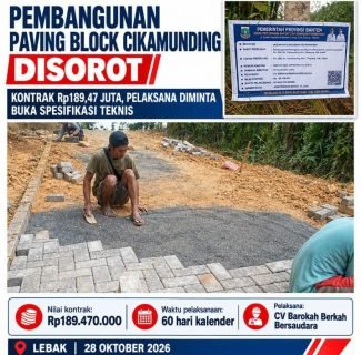 Diduga Dikerjakan Asal Jadi, Proyek PSU Rp189,47 Juta di Cikamunding Disorot, Penerapan K3 dan APD Dipertanyakan